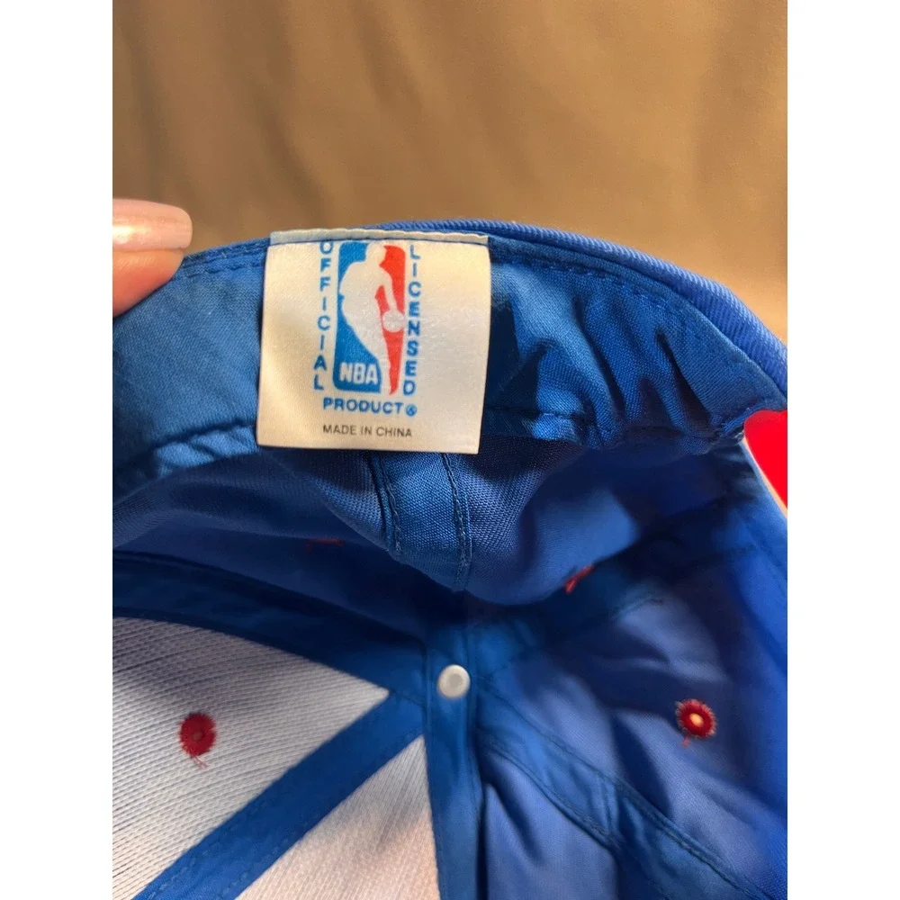 Philadelphia 76ers Snapback Hat Blue Red NBA Basketball Retro Logo Cap